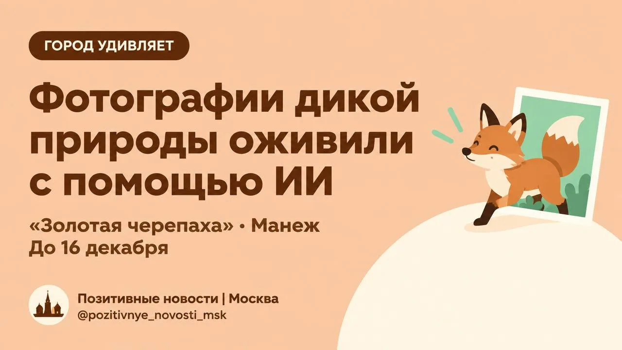 В Манеже «оживили» фотографии дикой природы