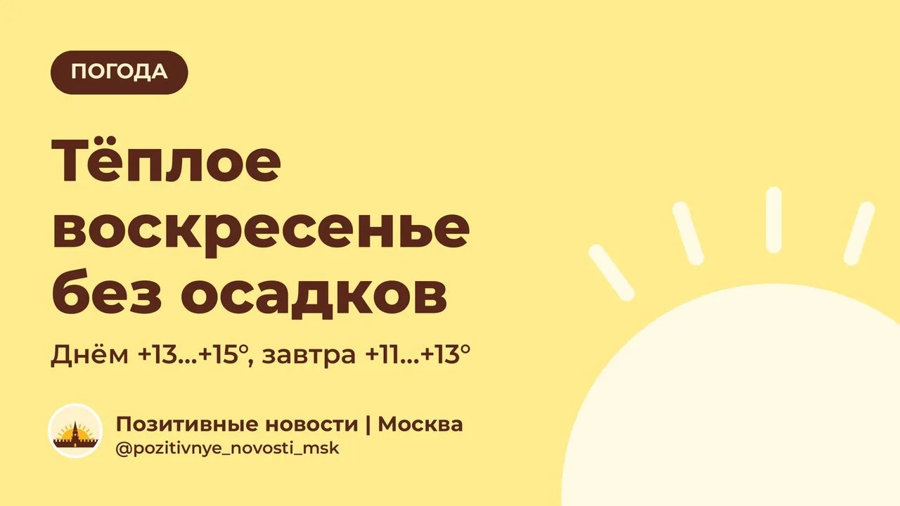 Последнее воскресенье октября — тёплое и без осадков