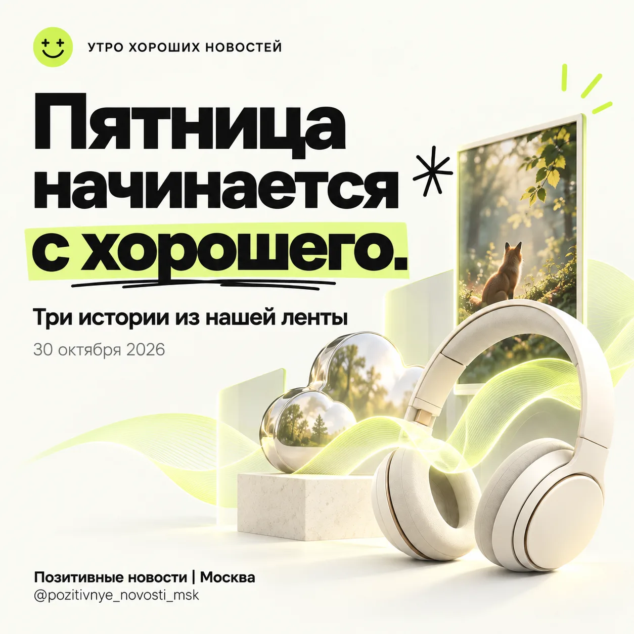 Утренний дайджест Москвы — 30 октября 2026