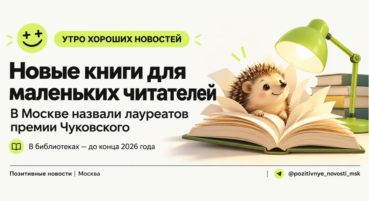 Книги лауреатов премии Чуковского поступят в московские библиотеки до конца года