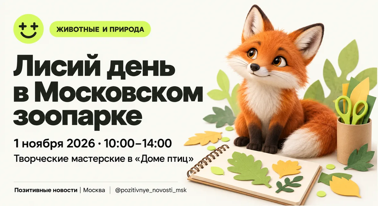 В Московском зоопарке пройдут творческие мастерские ко Дню лисицы