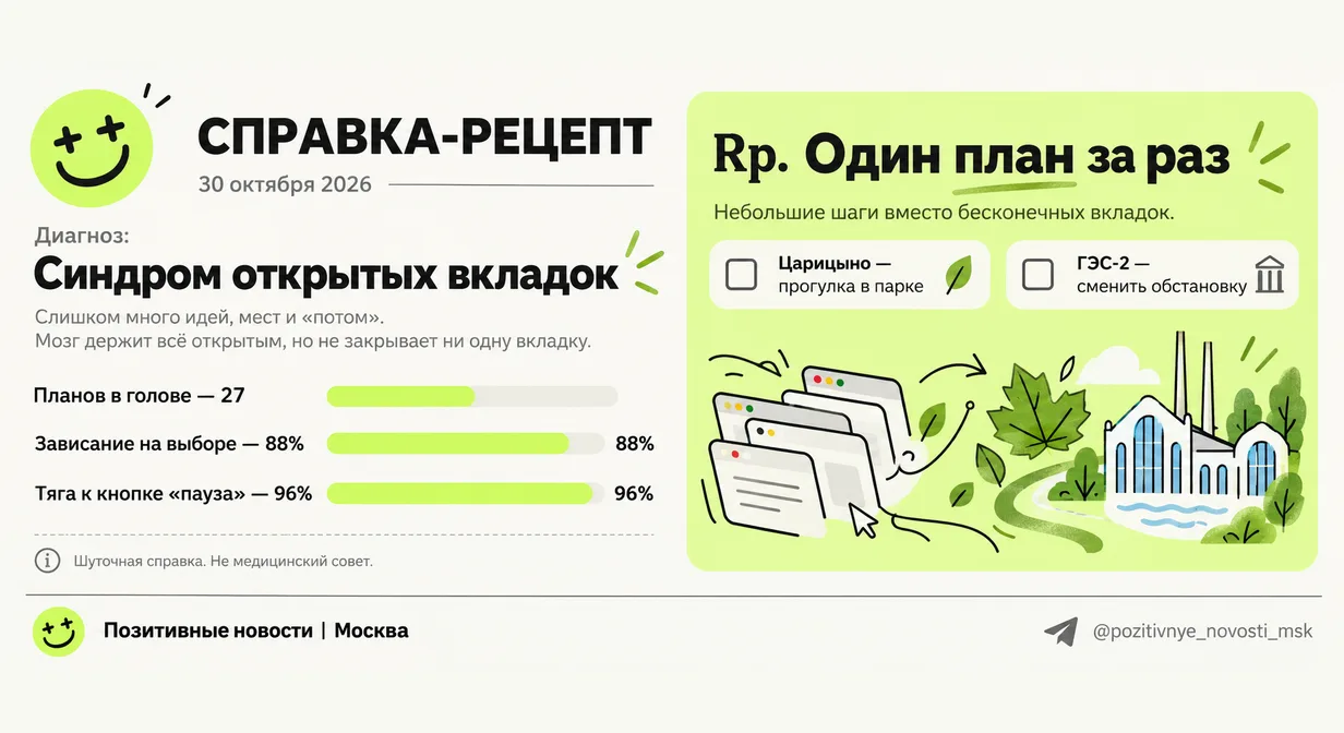 Справка-рецепт: синдром открытых вкладок